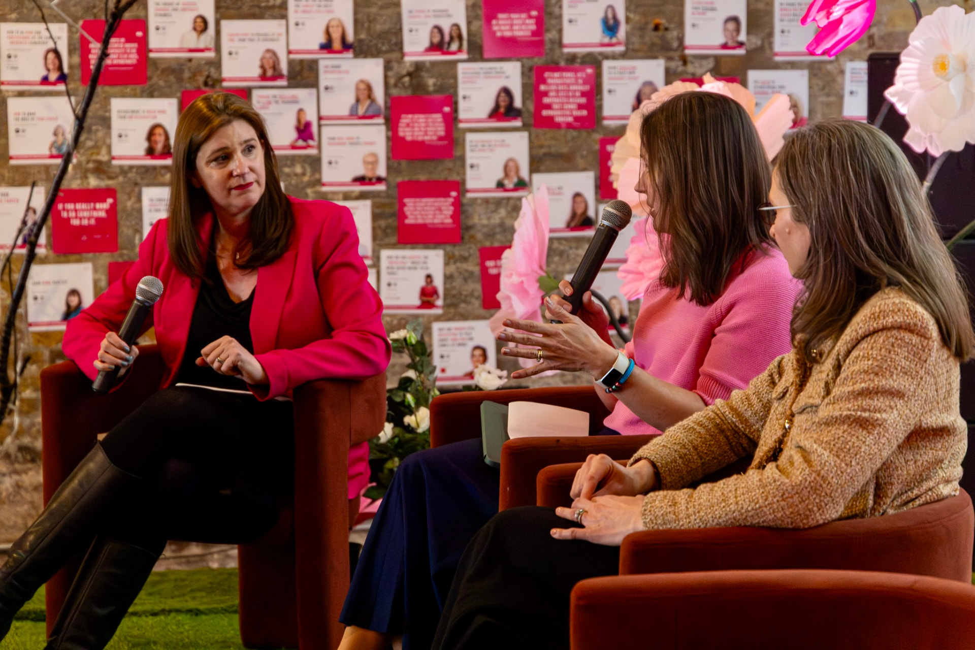 A panel discussion on the main stage